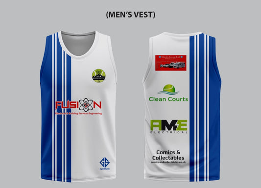 Merthyr Club White Vest Mens